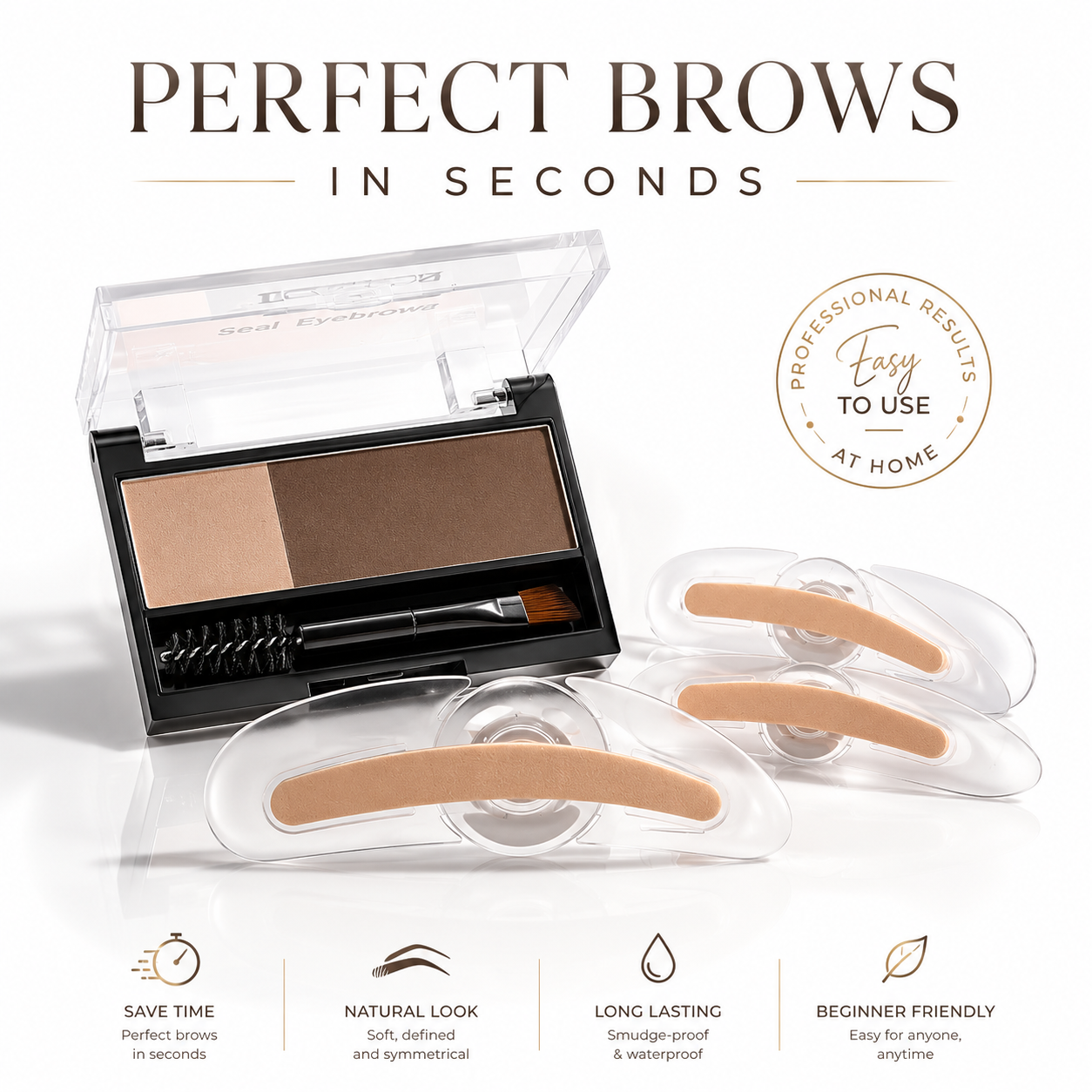 StampBrow Eyebrow Stamp Kit Fuller Natural Brows In Seconds