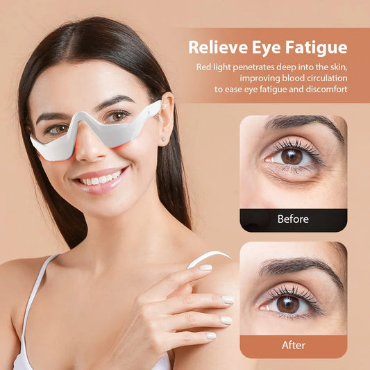 LumiveEye Massager Relieves Eye Fatigue Eyes Massage Glasses Eye Fatigue Relief Massager Under-Eye Glasses Massager